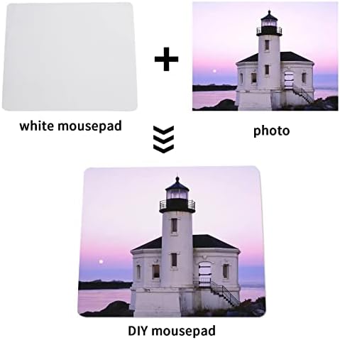 100 PCS White Mouse Pad for Heat Transfer, Bulk Mousepad for Heat Press Printing Crafts Custom Photos Non Slip Bottom 24x20x0.2CM - Image 6