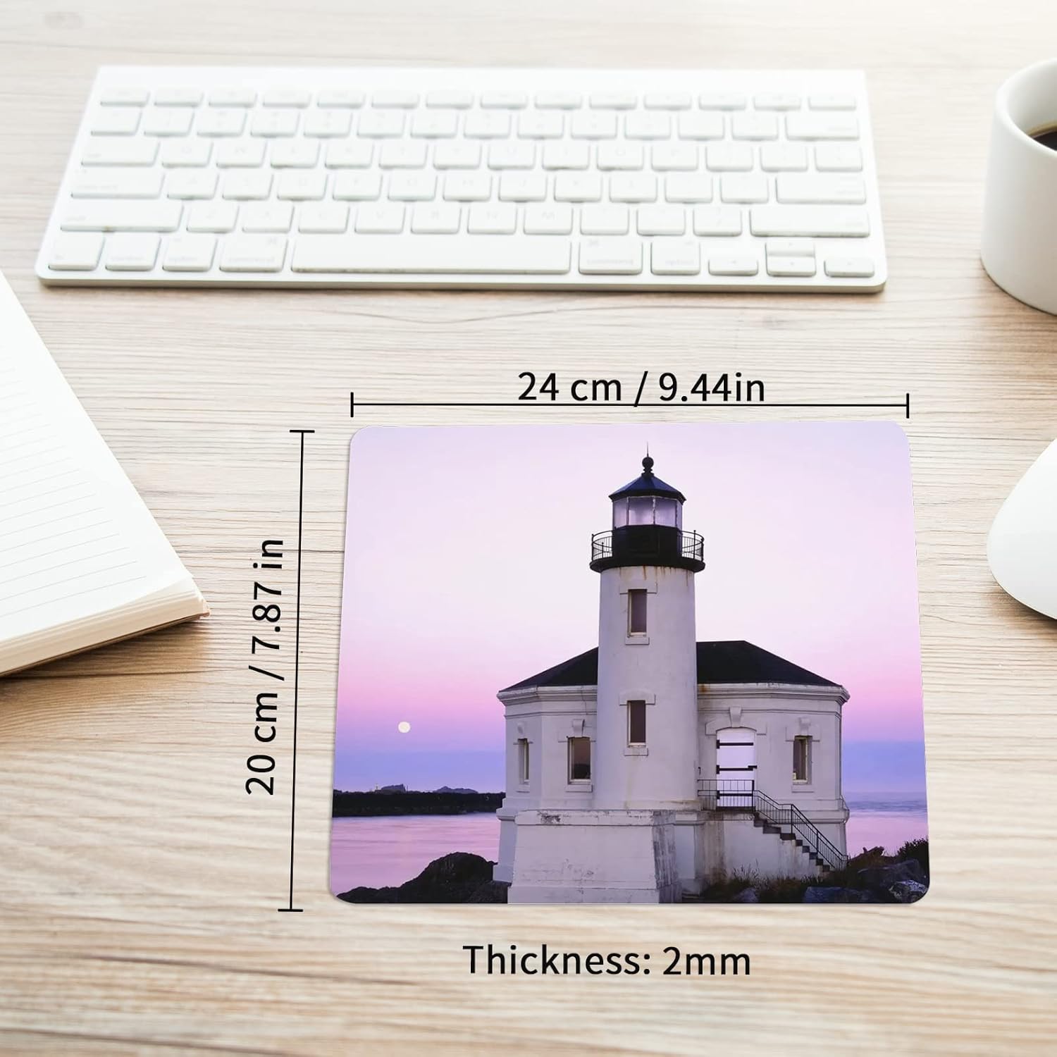 100 PCS White Mouse Pad for Heat Transfer, Bulk Mousepad for Heat Press Printing Crafts Custom Photos Non Slip Bottom 24x20x0.2CM - Image 5