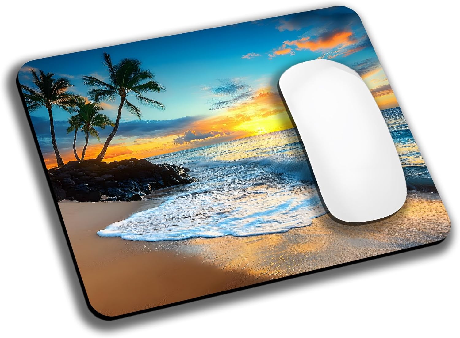 Aesthetics Misty Forest Mountain Mouse Pads for Desk, Portable Wireless Computer Mouse pad Small Design with Women, Non-Slip Rubber Base Laptop Mousepad 9.5" x 7.9" Smooth Surface for Office & Travel - Image 30