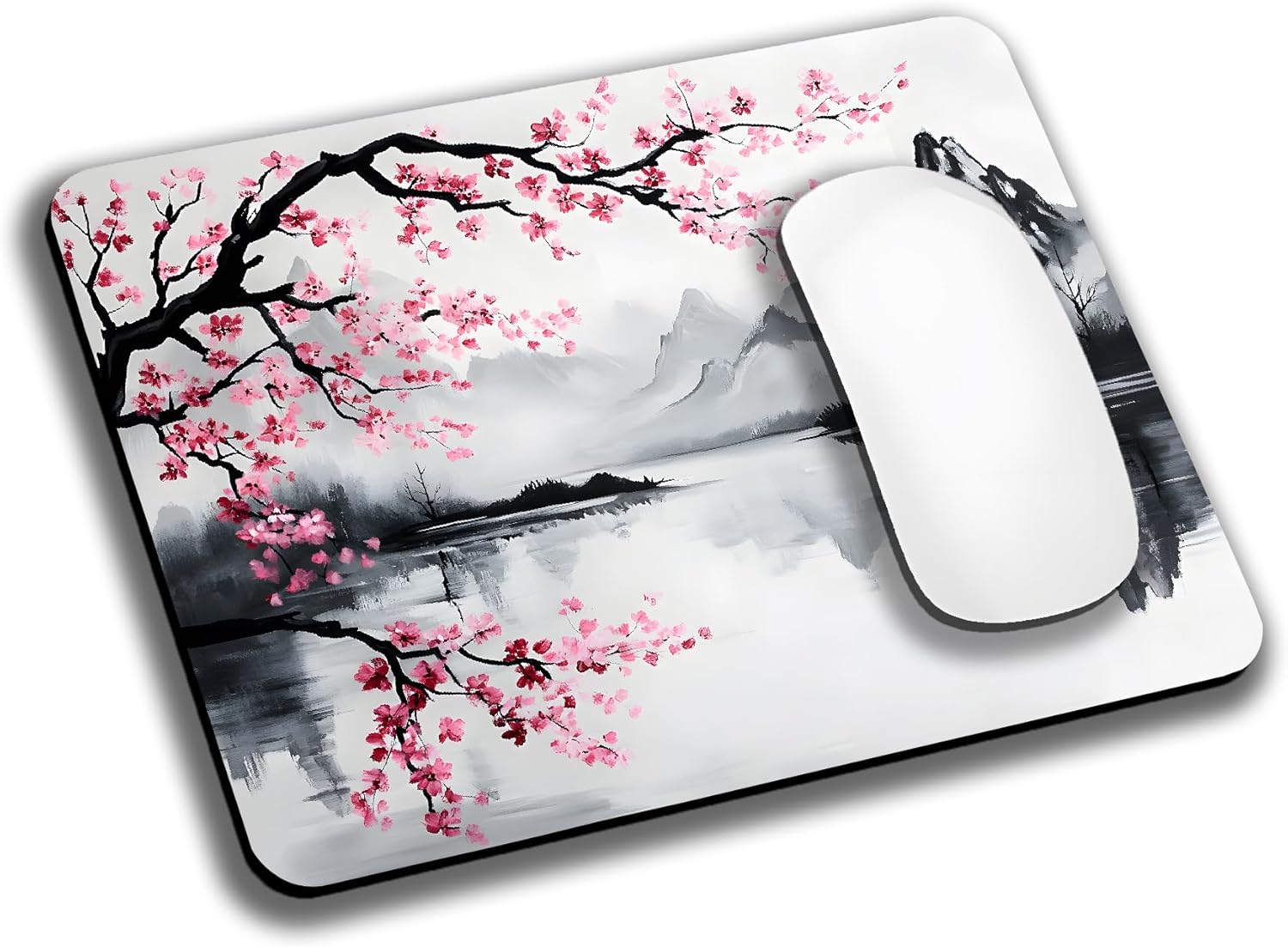 Aesthetics Misty Forest Mountain Mouse Pads for Desk, Portable Wireless Computer Mouse pad Small Design with Women, Non-Slip Rubber Base Laptop Mousepad 9.5" x 7.9" Smooth Surface for Office & Travel - Image 24