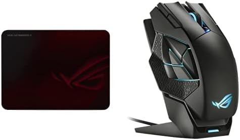 ASUS ROG Spatha X Wireless Gaming Mouse ROG Scabbard II Gaming Mouse Pad