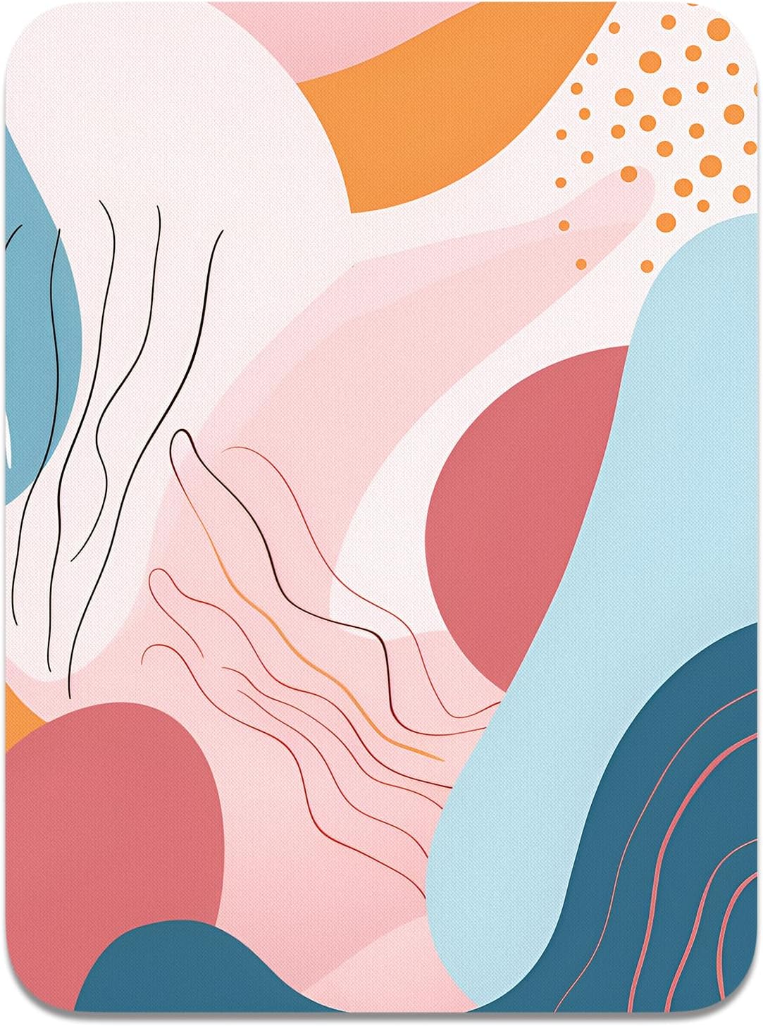 Atufsuat Small Mouse Pad, Mini Mouse Pad 6 x 8 In, Thick Rubber Waterproof Mouse Mat, Cute Mousepad for Women Men Kids Wireless Mouse Mini Laptops Keyboard Tray Home Office Travel, Floral Pink Flowers - Image 22