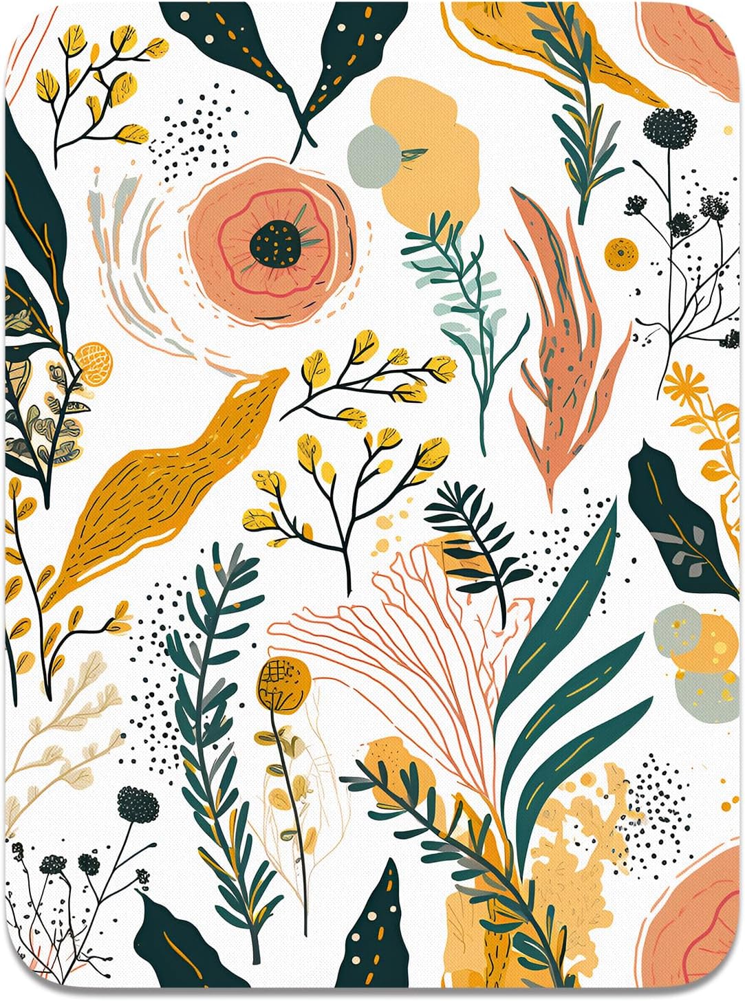 Atufsuat Small Mouse Pad, Mini Mouse Pad 6 x 8 In, Thick Rubber Waterproof Mouse Mat, Cute Mousepad for Women Men Kids Wireless Mouse Mini Laptops Keyboard Tray Home Office Travel, Floral Pink Flowers - Image 27