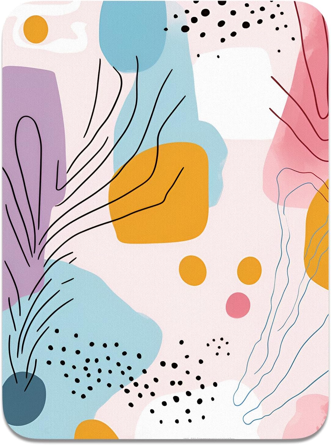 Atufsuat Small Mouse Pad, Mini Mouse Pad 6 x 8 In, Thick Rubber Waterproof Mouse Mat, Cute Mousepad for Women Men Kids Wireless Mouse Mini Laptops Keyboard Tray Home Office Travel, Floral Pink Flowers - Image 56