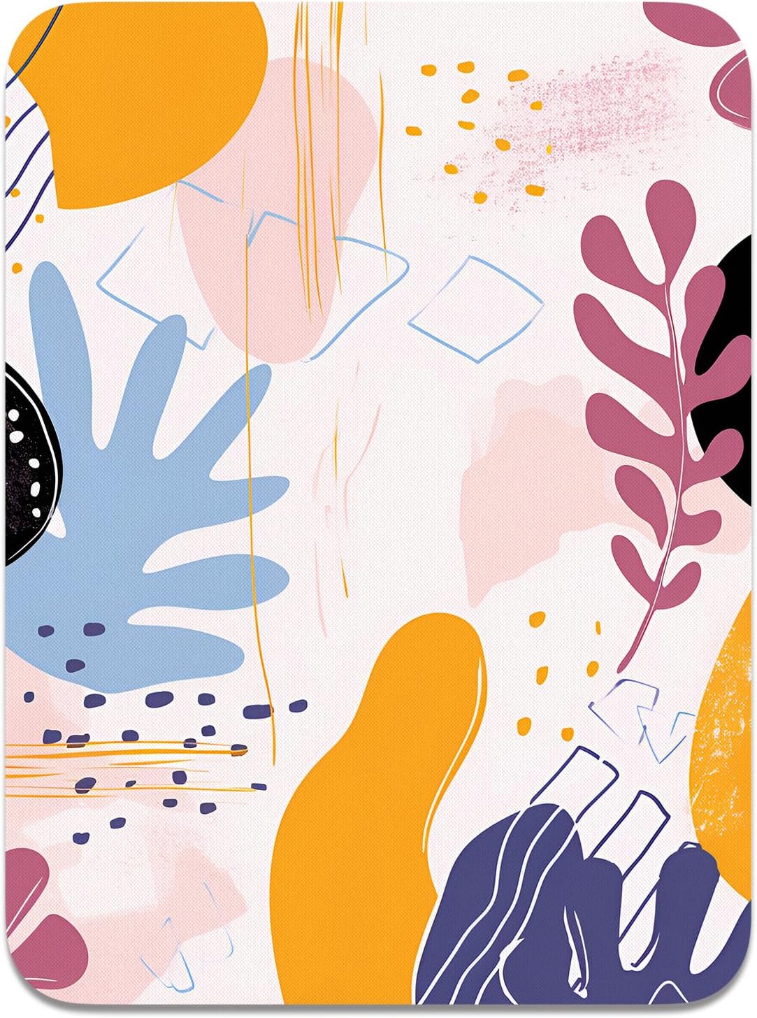 Atufsuat Small Mouse Pad, Mini Mouse Pad 6 x 8 In, Thick Rubber Waterproof Mouse Mat, Cute Mousepad for Women Men Kids Wireless Mouse Mini Laptops Keyboard Tray Home Office Travel, Floral Pink Flowers - Image 41