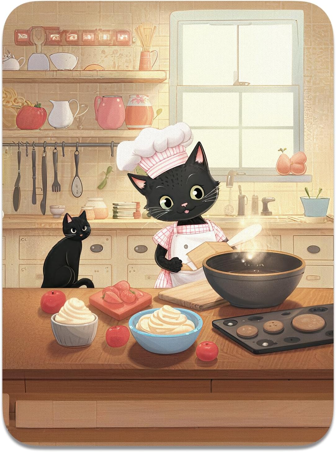 Atufsuat Small Mouse Pad, Mini Mouse Pad 6 x 8 In, Thick Rubber Waterproof Mouse Mat, Cute Mousepad for Women Men Kids Wireless Mouse Mini Laptops Keyboard Tray Home Office Travel, Floral Pink Flowers - Image 15