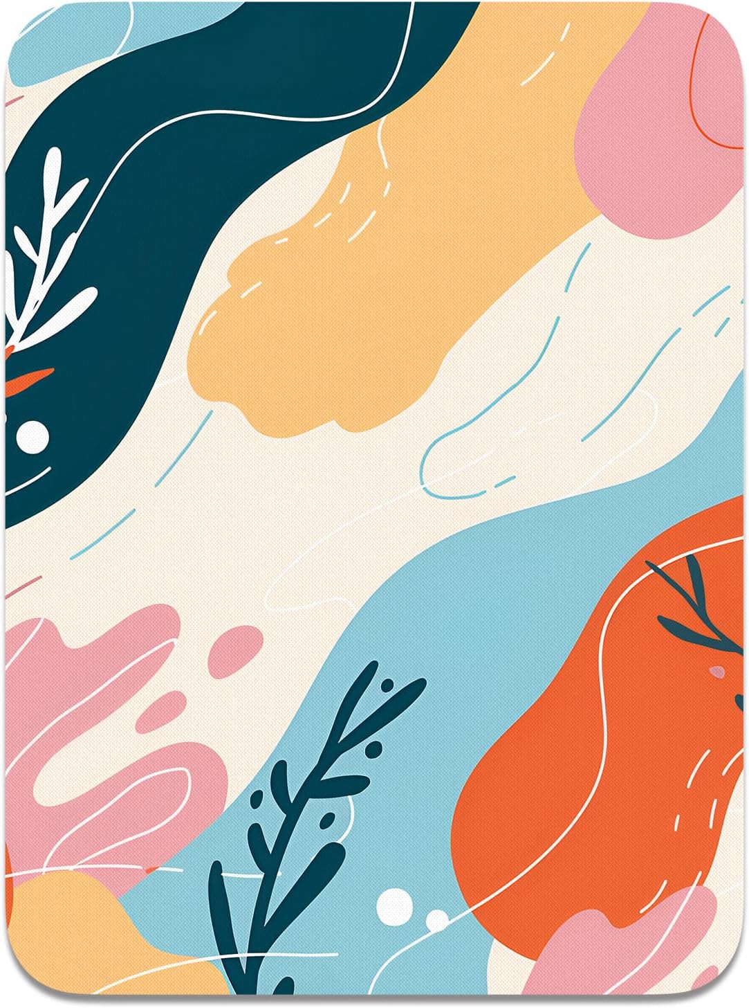 Atufsuat Small Mouse Pad, Mini Mouse Pad 6 x 8 In, Thick Rubber Waterproof Mouse Mat, Cute Mousepad for Women Men Kids Wireless Mouse Mini Laptops Keyboard Tray Home Office Travel, Floral Pink Flowers - Image 13