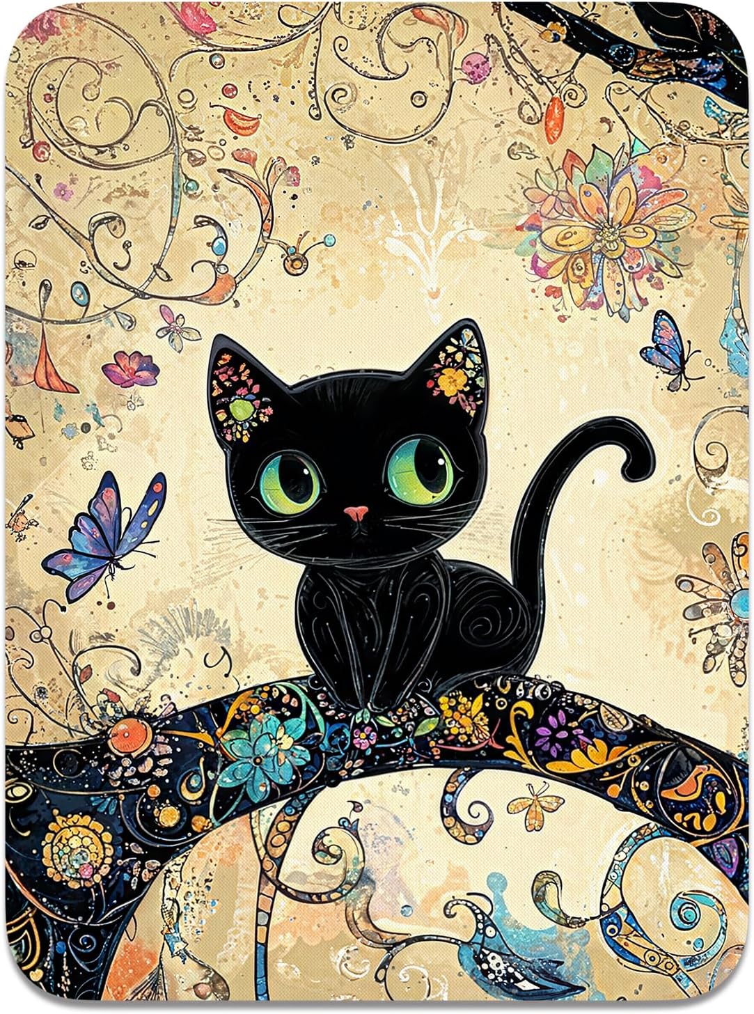 Atufsuat Small Mouse Pad, Mini Mouse Pad 6 x 8 In, Thick Rubber Waterproof Mouse Mat, Cute Mousepad for Women Men Kids Wireless Mouse Mini Laptops Keyboard Tray Home Office Travel, Floral Pink Flowers - Image 38