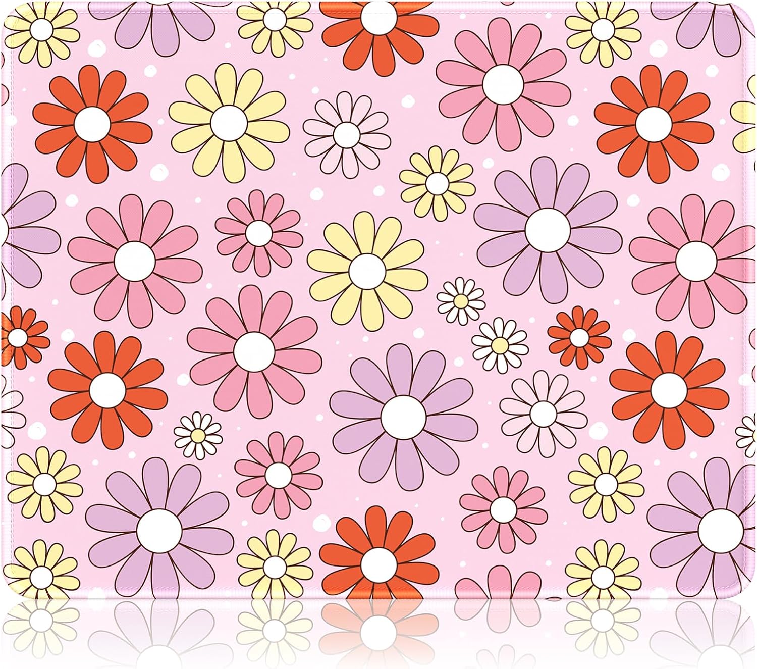 Auhoahsil Mouse Pad, 12 x 10 in Summer Beach Theme Computer Mouse Pad for Desk, Premium-Textured Non-Slip Rubber Stitched Edges Waterproof Square Gaming Mouse Mat for Gaming Work Wireless Mice, Blue - Image 30