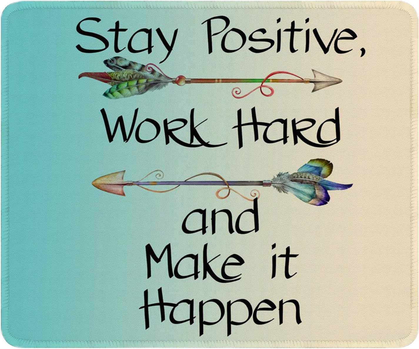 Auhoahsil Mouse Pad, 12 x 10 in Summer Beach Theme Computer Mouse Pad for Desk, Premium-Textured Non-Slip Rubber Stitched Edges Waterproof Square Gaming Mouse Mat for Gaming Work Wireless Mice, Blue - Image 18