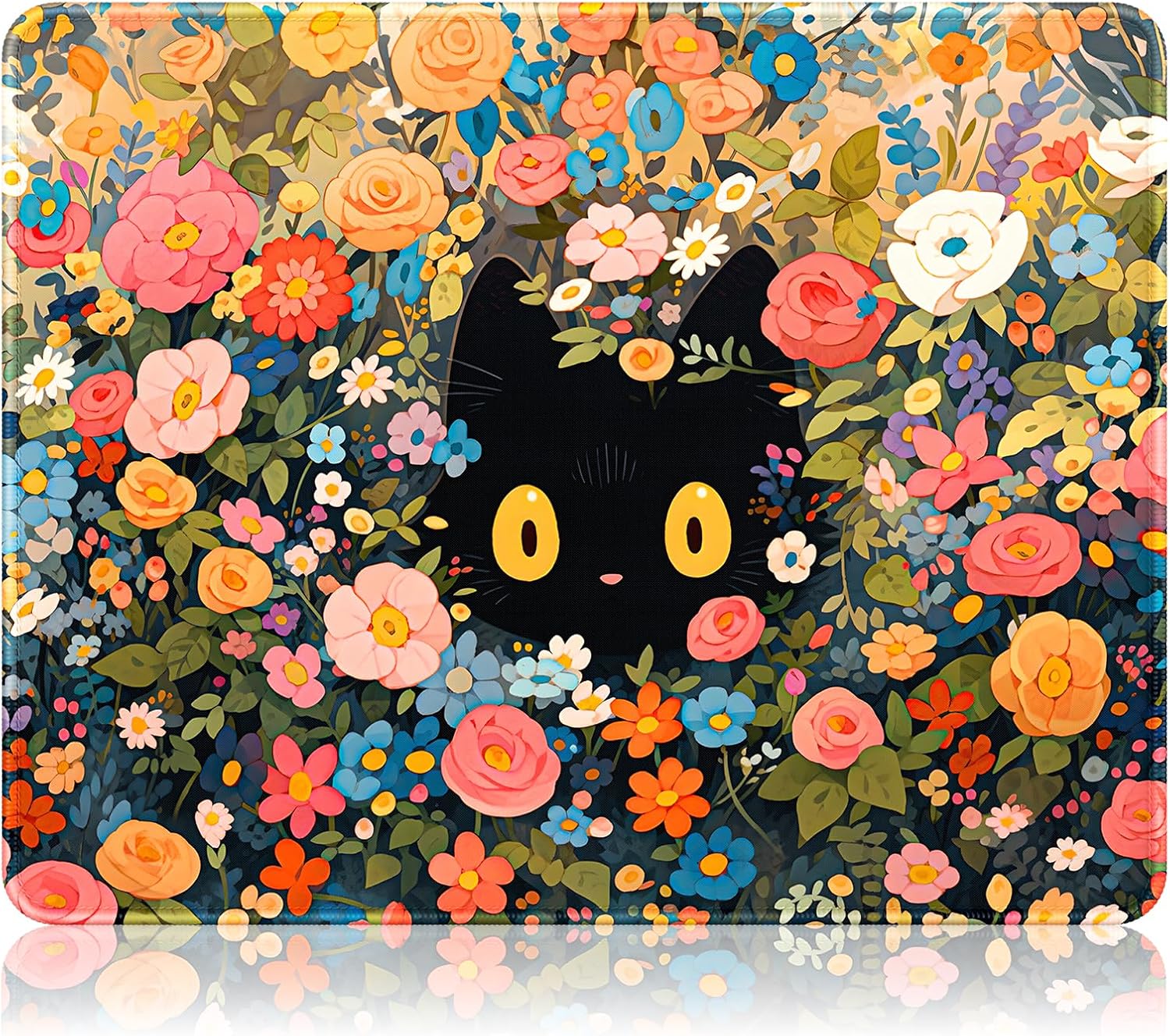 Auhoahsil Mouse Pad, 12 x 10 in Summer Beach Theme Computer Mouse Pad for Desk, Premium-Textured Non-Slip Rubber Stitched Edges Waterproof Square Gaming Mouse Mat for Gaming Work Wireless Mice, Blue - Image 33