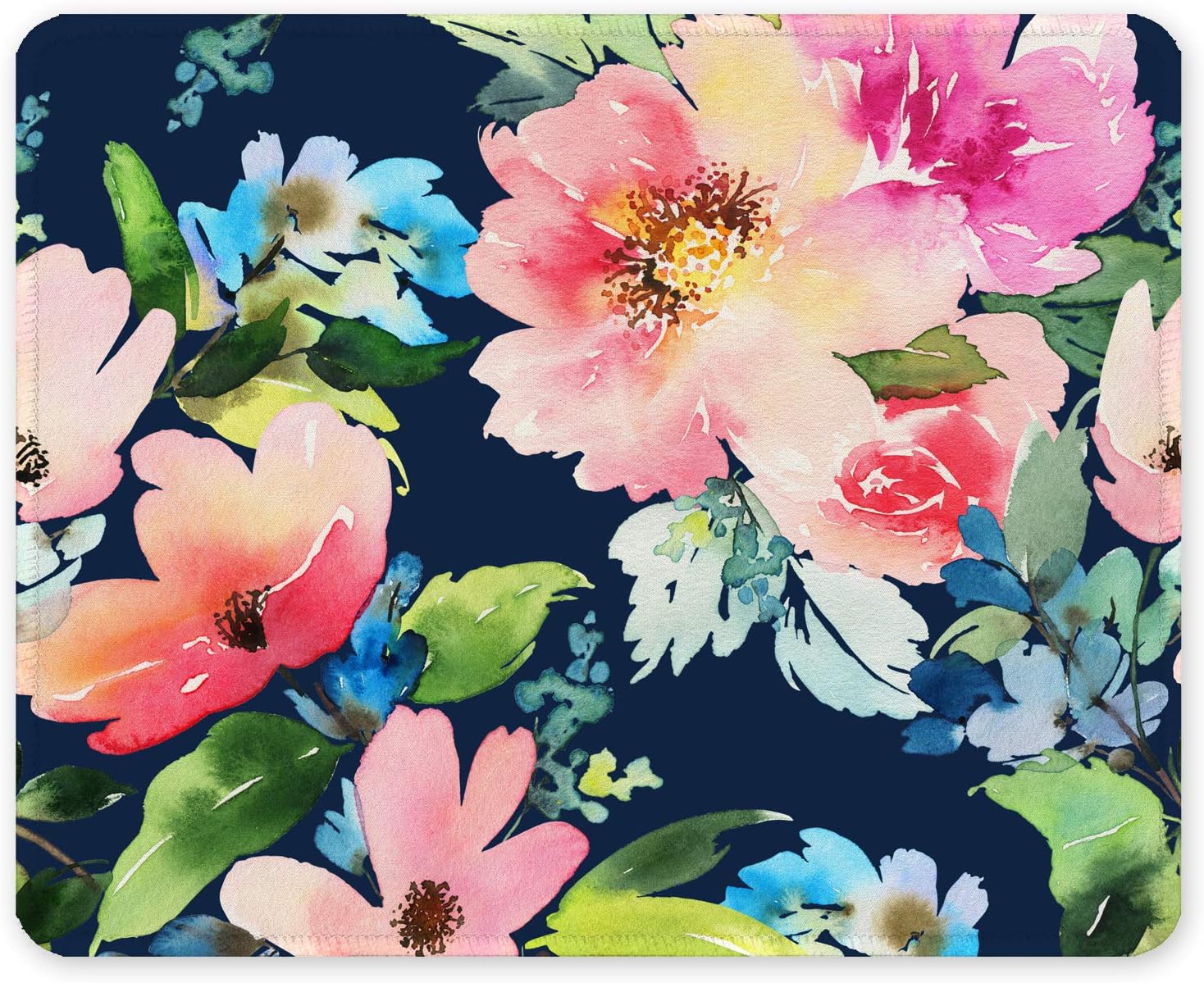 Auhoahsil Mouse Pad, 12 x 10 in Summer Beach Theme Computer Mouse Pad for Desk, Premium-Textured Non-Slip Rubber Stitched Edges Waterproof Square Gaming Mouse Mat for Gaming Work Wireless Mice, Blue - Image 28