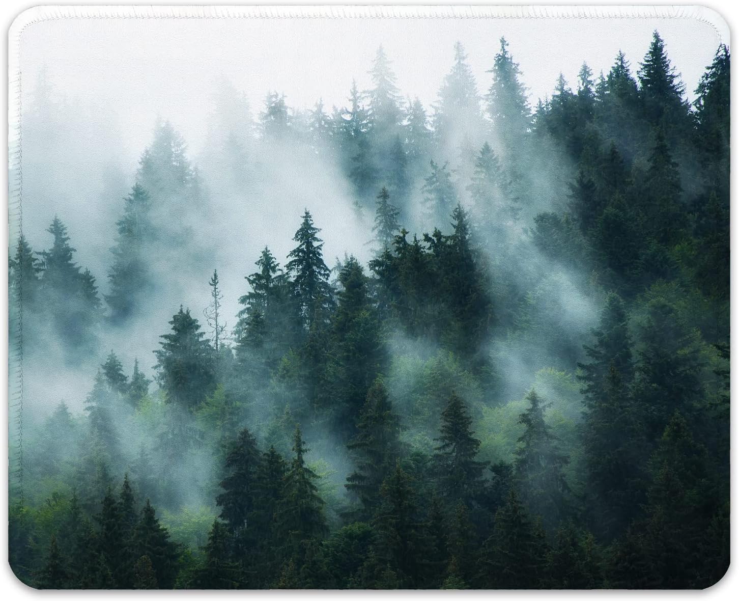 Auhoahsil Mouse Pad, 12 x 10 in Summer Beach Theme Computer Mouse Pad for Desk, Premium-Textured Non-Slip Rubber Stitched Edges Waterproof Square Gaming Mouse Mat for Gaming Work Wireless Mice, Blue - Image 26