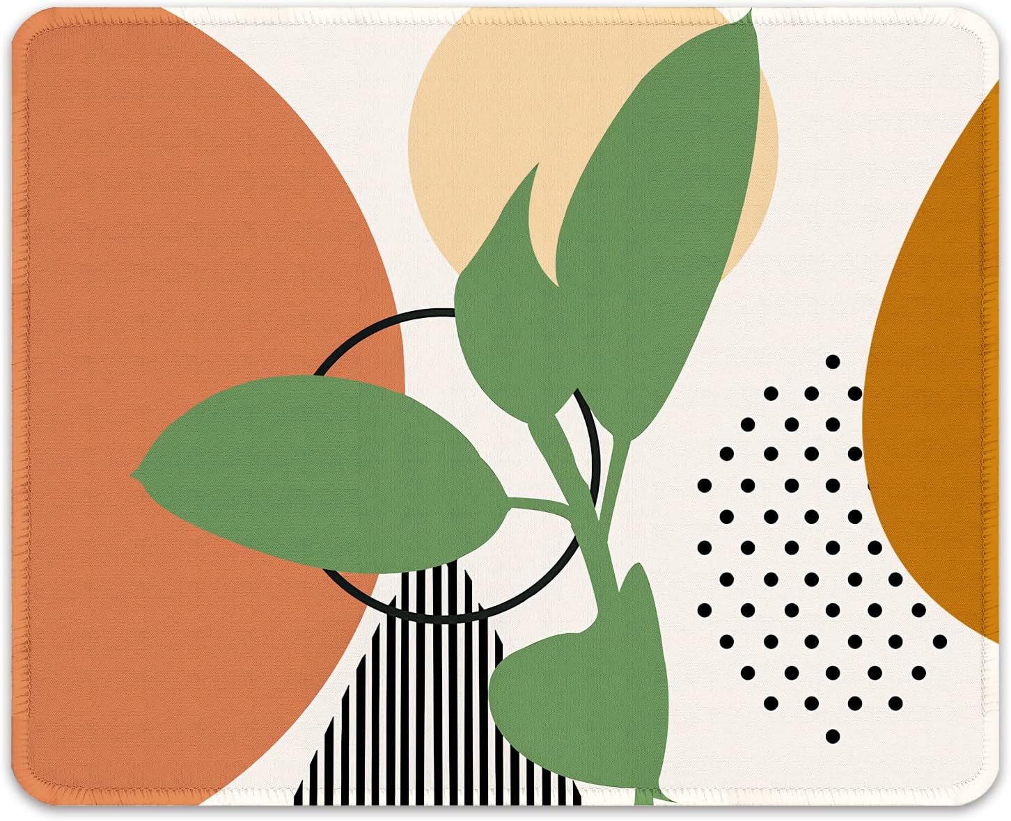 Auhoahsil Mouse Pad, 12 x 10 in Summer Beach Theme Computer Mouse Pad for Desk, Premium-Textured Non-Slip Rubber Stitched Edges Waterproof Square Gaming Mouse Mat for Gaming Work Wireless Mice, Blue - Image 10