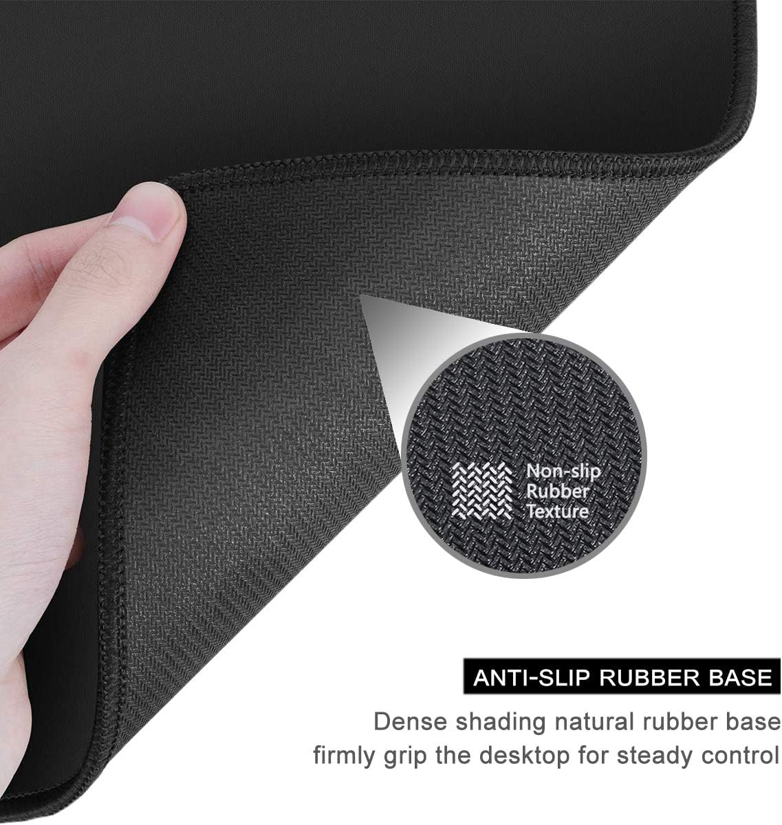 Auhoahsil Mouse Pad, 12 x 10 in Summer Beach Theme Computer Mouse Pad for Desk, Premium-Textured Non-Slip Rubber Stitched Edges Waterproof Square Gaming Mouse Mat for Gaming Work Wireless Mice, Blue - Image 5