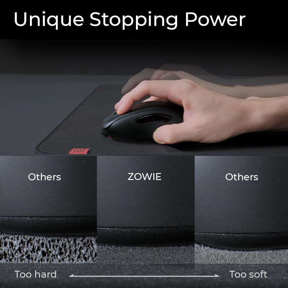 BenQ G-SR-SE Bi Large Esports Gaming Mouse Pad, Humidity Resistance Color Cloth, Smooth Glide Feeling with Steady Control, Non-Stitched Edges, Uniform high-Density Rubber - Image 3