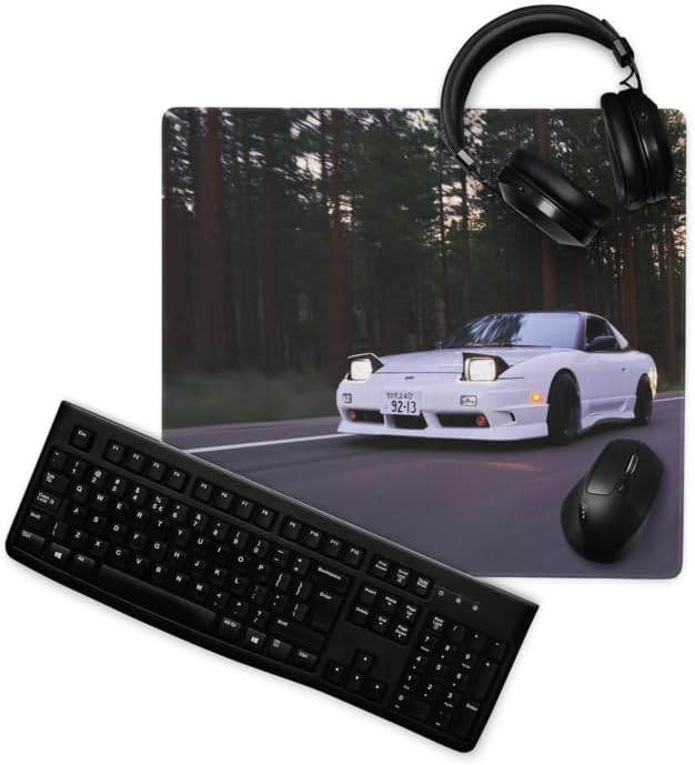 Car Enthusiast Mouse Pad XL 36×18 | S13 240SX Extended Mouse Pad | Extended Surface for Large Desks | Optimized for Precision Gaming Control | Large Work Mat for Office and Home Workstations - Image 5
