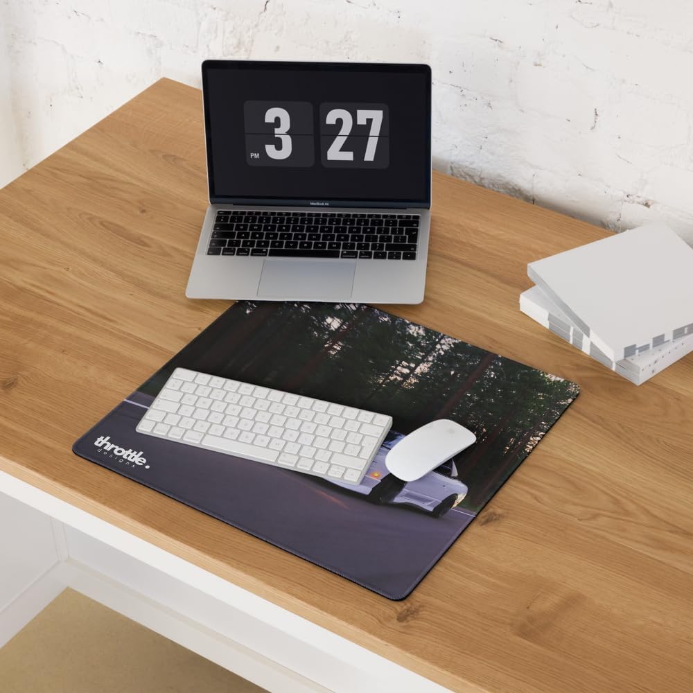 Car Enthusiast Mouse Pad XL 36×18 | S13 240SX Extended Mouse Pad | Extended Surface for Large Desks | Optimized for Precision Gaming Control | Large Work Mat for Office and Home Workstations - Image 6