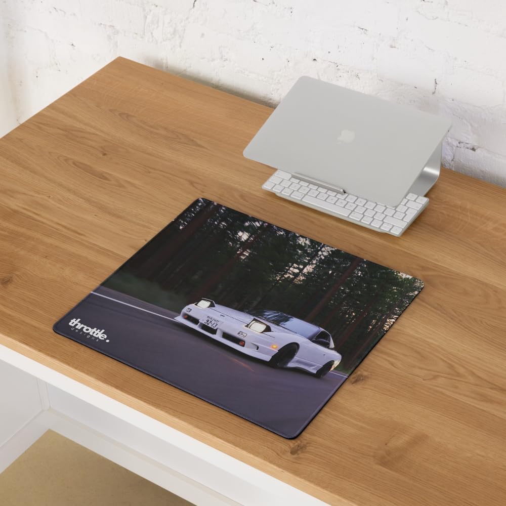 Car Enthusiast Mouse Pad XL 36×18 | S13 240SX Extended Mouse Pad | Extended Surface for Large Desks | Optimized for Precision Gaming Control | Large Work Mat for Office and Home Workstations - Image 8