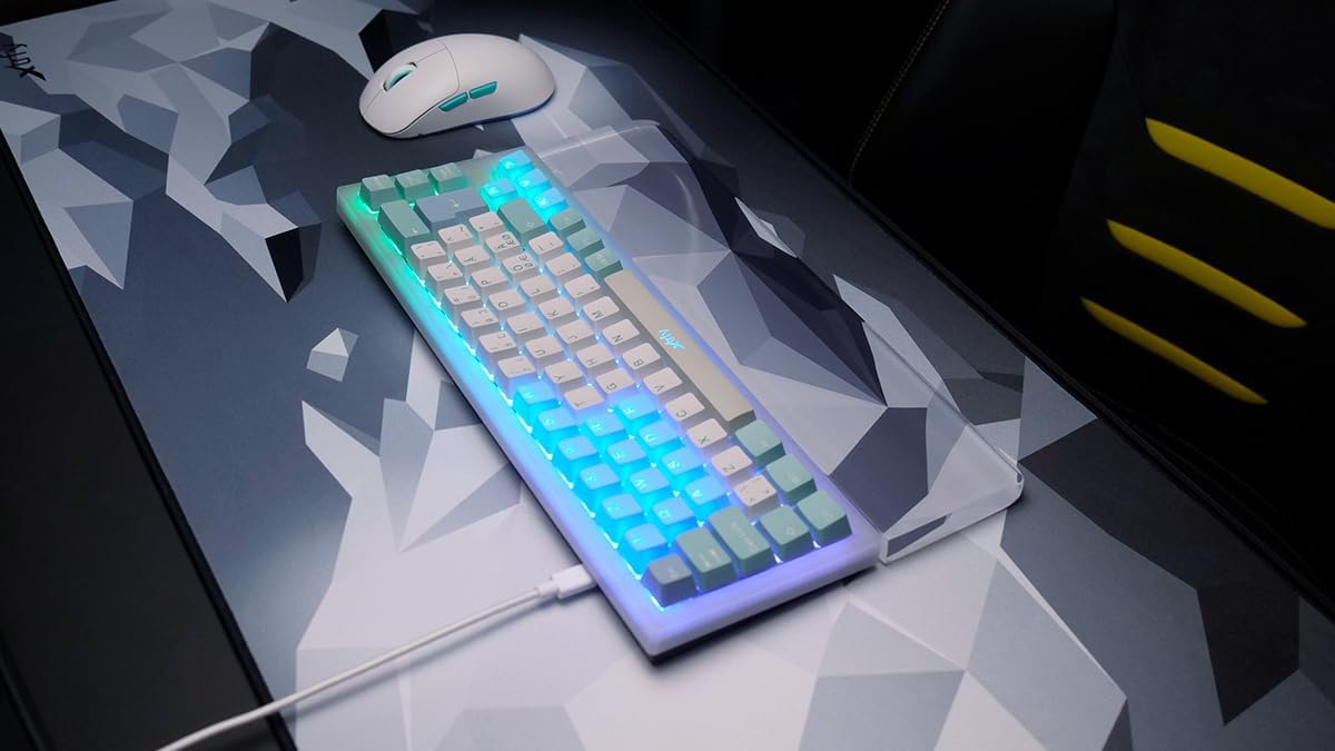 CHERRY XTRFY GP5, XL Gaming Mouse Mat (920 x 400 x 3 mm), Speed-Pad Soft for Precision, Stitched Edges, Non-Slip, Washable, Litus White - Image 7