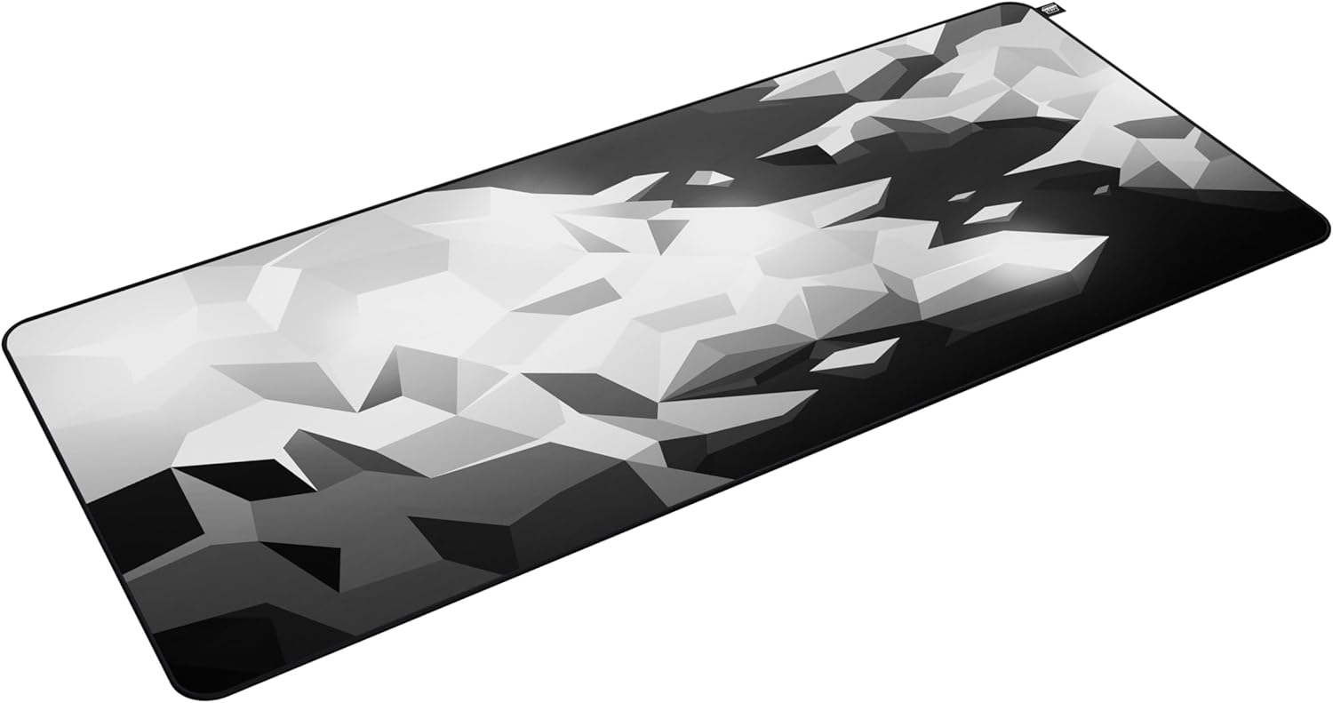 CHERRY XTRFY GP5, XL Gaming Mouse Mat (920 x 400 x 3 mm), Speed-Pad Soft for Precision, Stitched Edges, Non-Slip, Washable, Litus White - Image 2