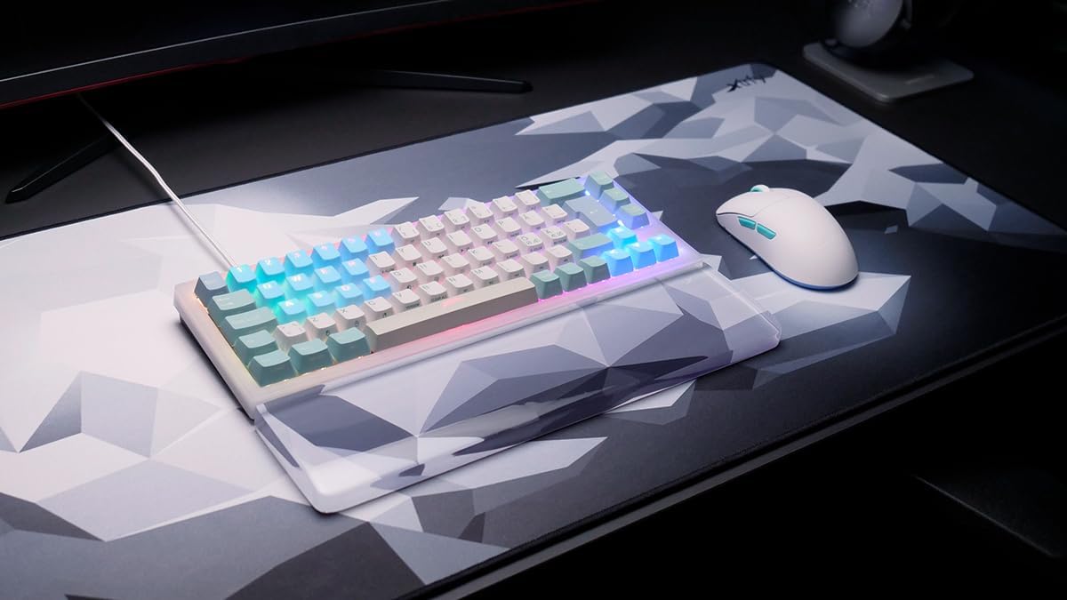 CHERRY XTRFY GP5, XL Gaming Mouse Mat (920 x 400 x 3 mm), Speed-Pad Soft for Precision, Stitched Edges, Non-Slip, Washable, Litus White - Image 4