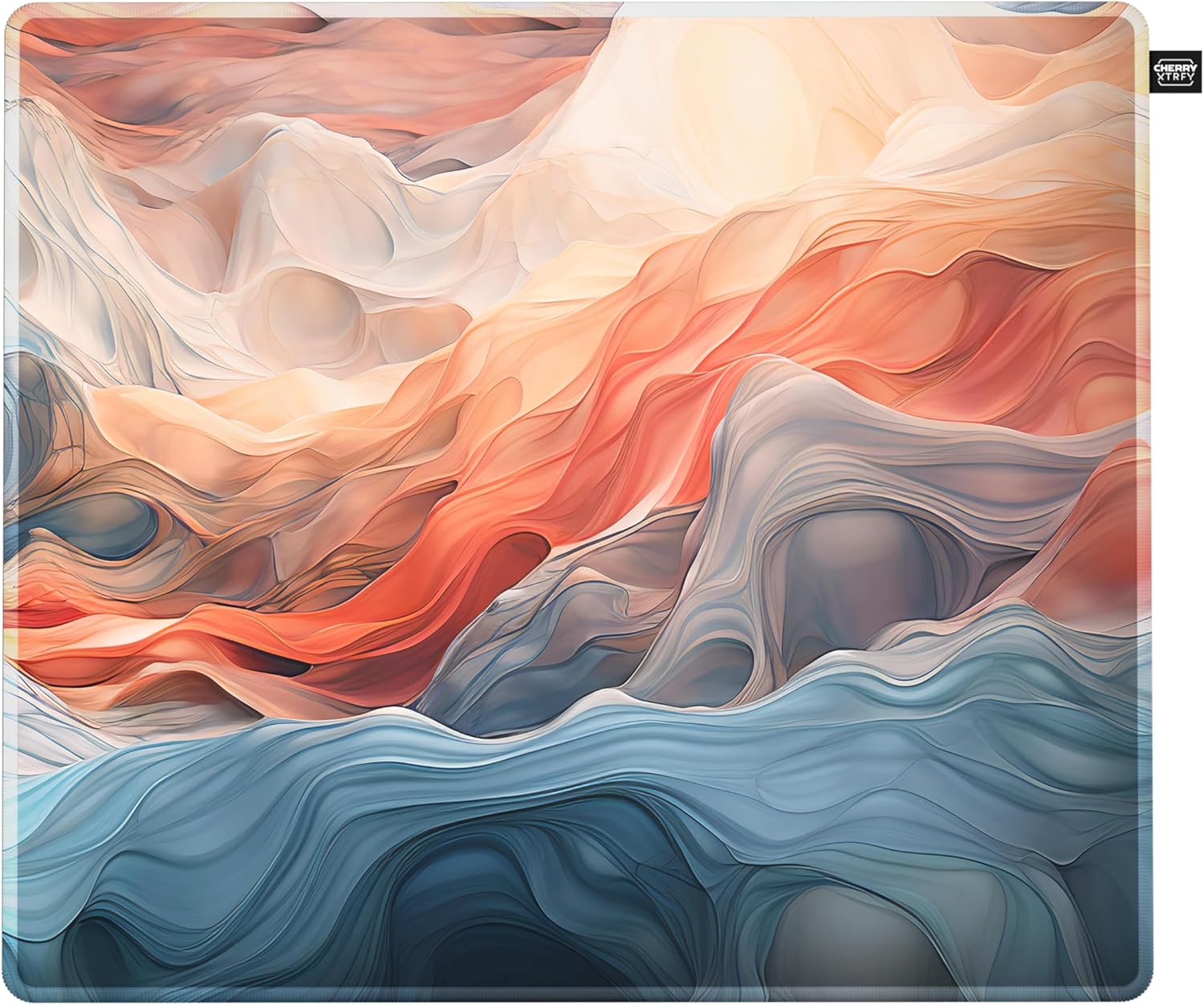 CHERRY XTRFY GP5, XL Gaming Mouse Mat (920 x 400 x 3 mm), Speed-Pad Soft for Precision, Stitched Edges, Non-Slip, Washable, Litus White - Image 9