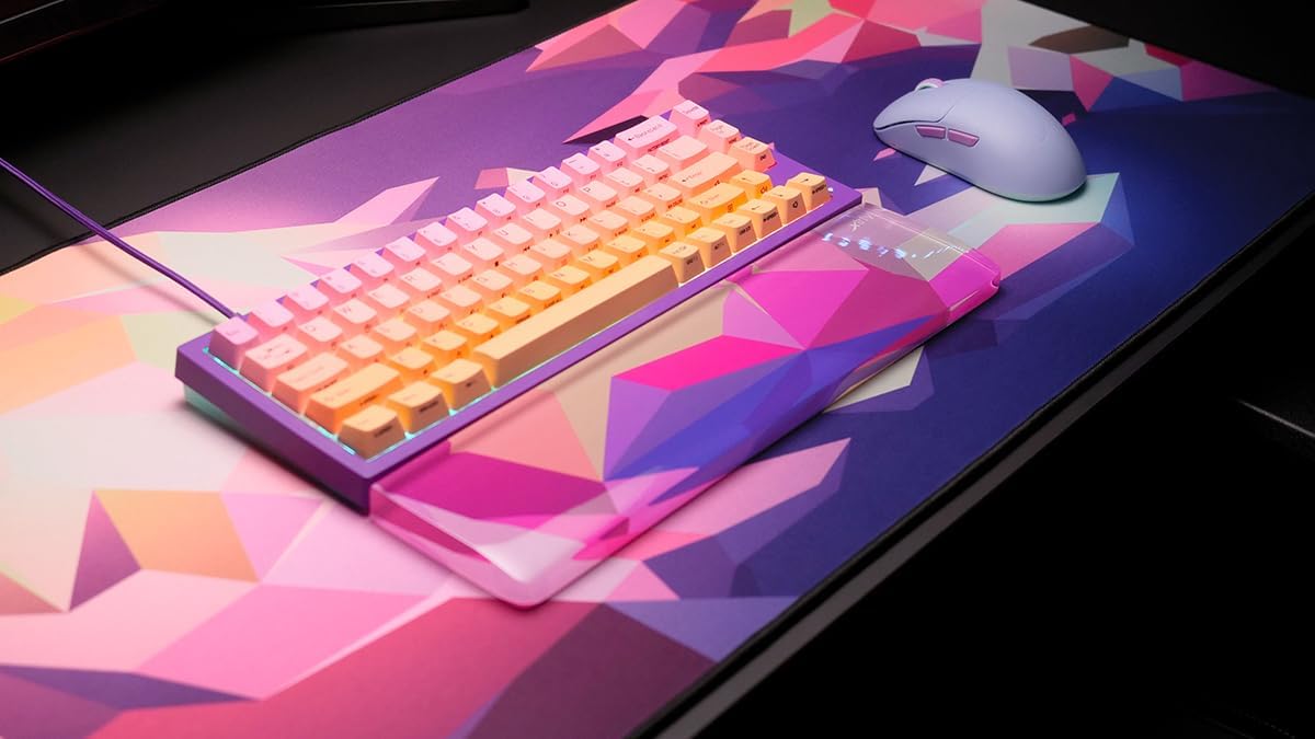 CHERRY XTRFY GP5, XL Gaming Mouse Pad (920 x 400 x 3 mm), High-Speed Cloth Surface for Precision, Stitched Edges, Non-Slip, Machine Washable, Litus Pink - Image 6