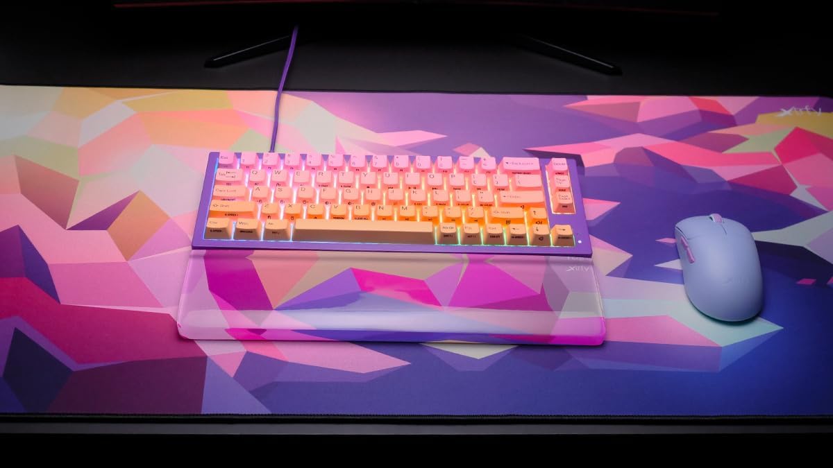 CHERRY XTRFY GP5, XL Gaming Mouse Pad (920 x 400 x 3 mm), High-Speed Cloth Surface for Precision, Stitched Edges, Non-Slip, Machine Washable, Litus Pink - Image 4