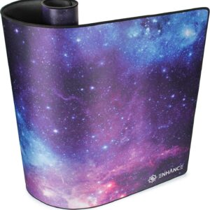 ENHANCE XXXL Gaming Computer Desk Mat - 3XL Large Mouse Mat (48x24 Mouse Pad) Cushion Padding for Office Desk, Extended Table Mousepad with Smooth Tracking Surface and Non-Slip Rubber Grip - Galaxy