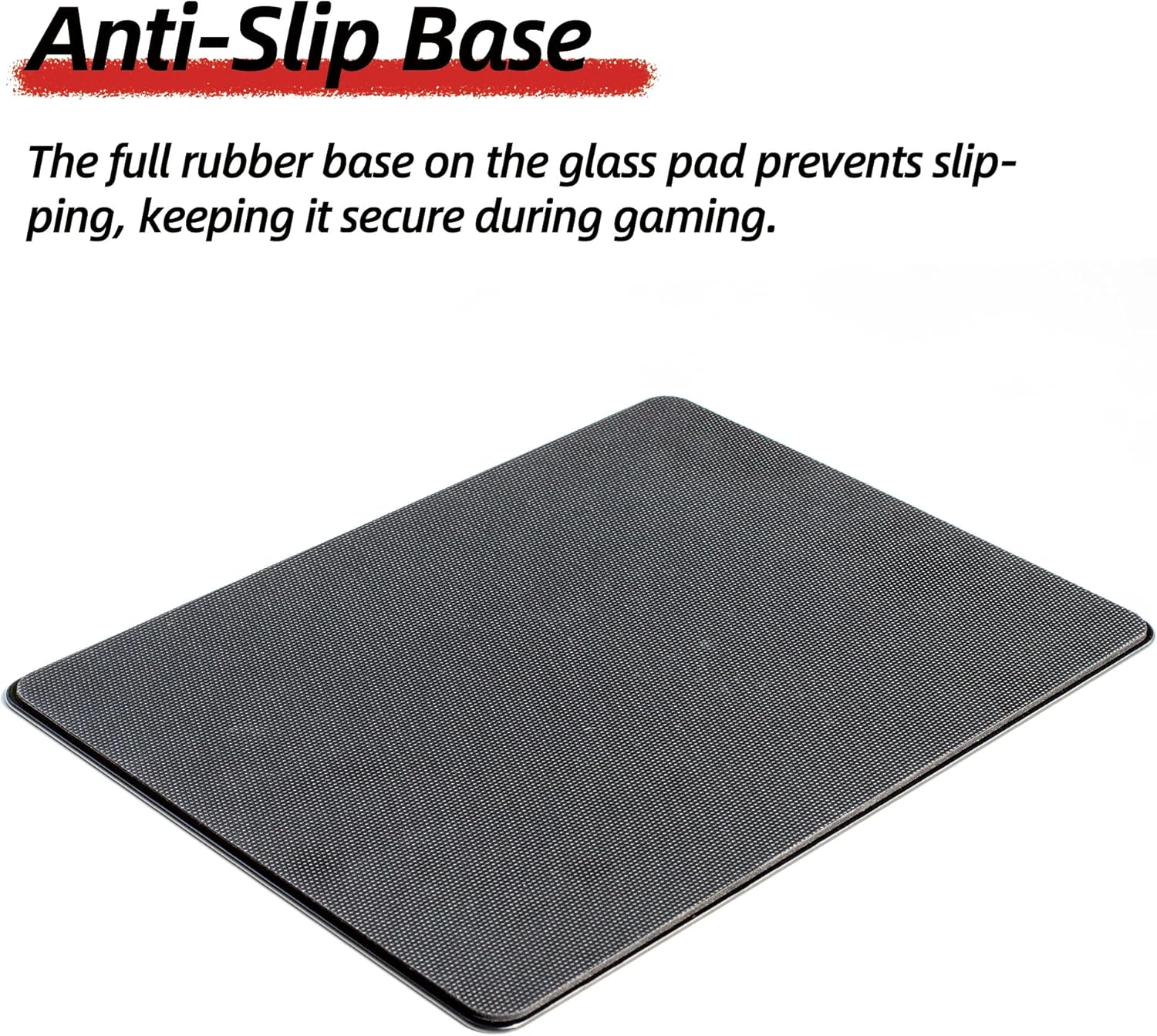 Flash Beyond Glass Gaming Mouse Pad | Ultra-Smooth Precision Surface with Non-Slip Base | Includes Cooling Wrist Sleeve & Extra Skated | Black, 15.7\u201D × 11.8\u201D - Image 5