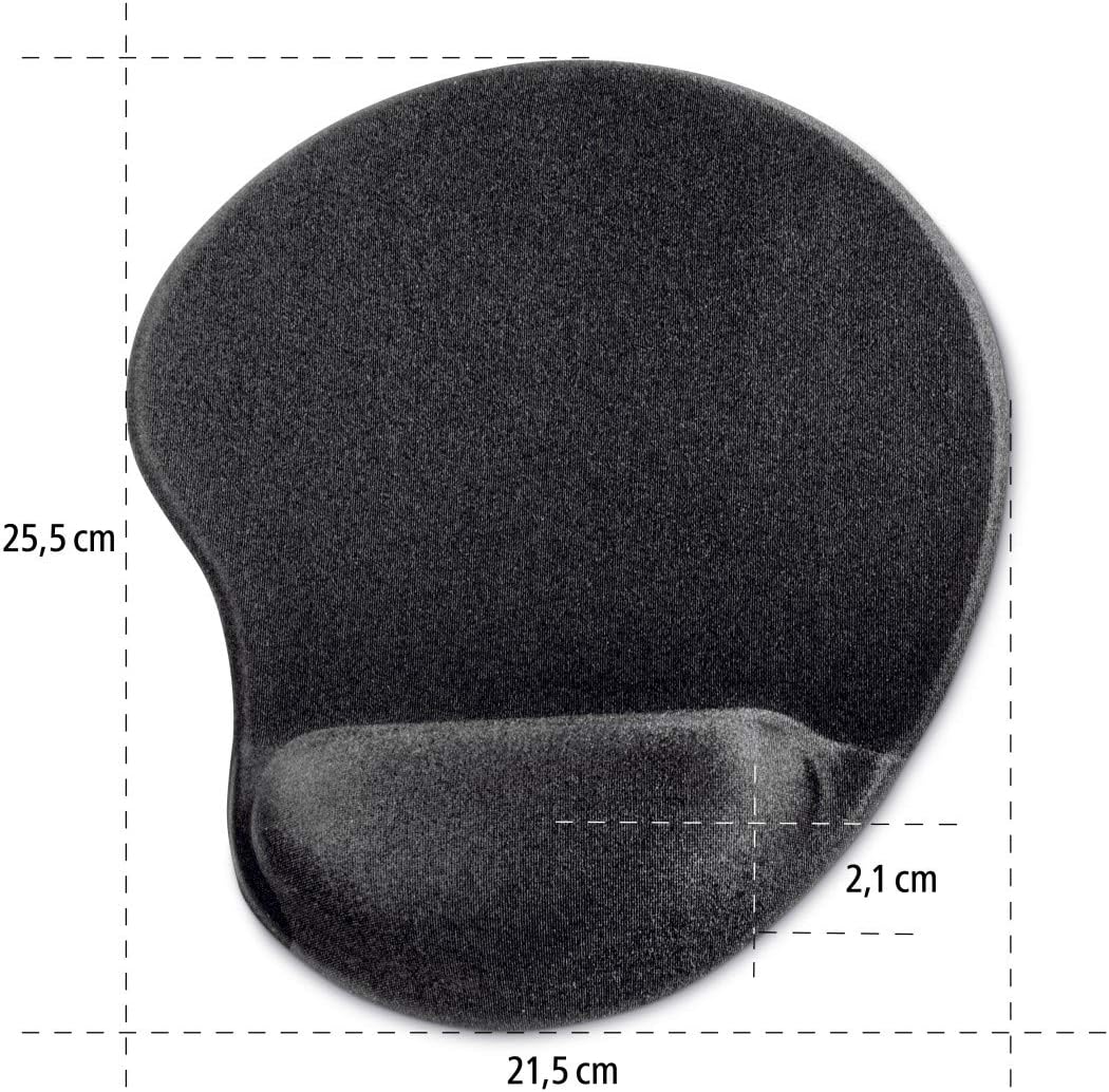 Hama | Ergonomic Mouse Pad for Wrist | Anti Slip | Black - Image 4