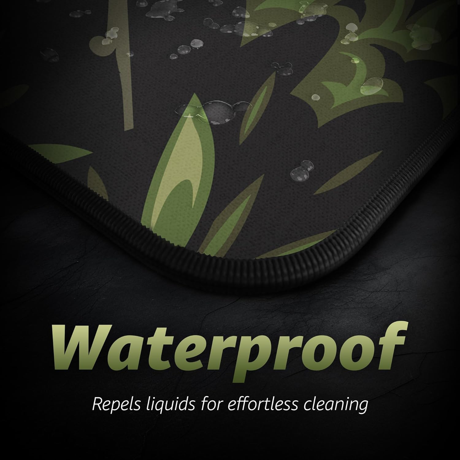 Hystar® Extended Gaming Mouse Pad | 5mm Thick, Waterproof Surface, Smooth Polyester Fabric, and Natural Rubber Base | Midori (XXXL 45" x 20") - Image 4