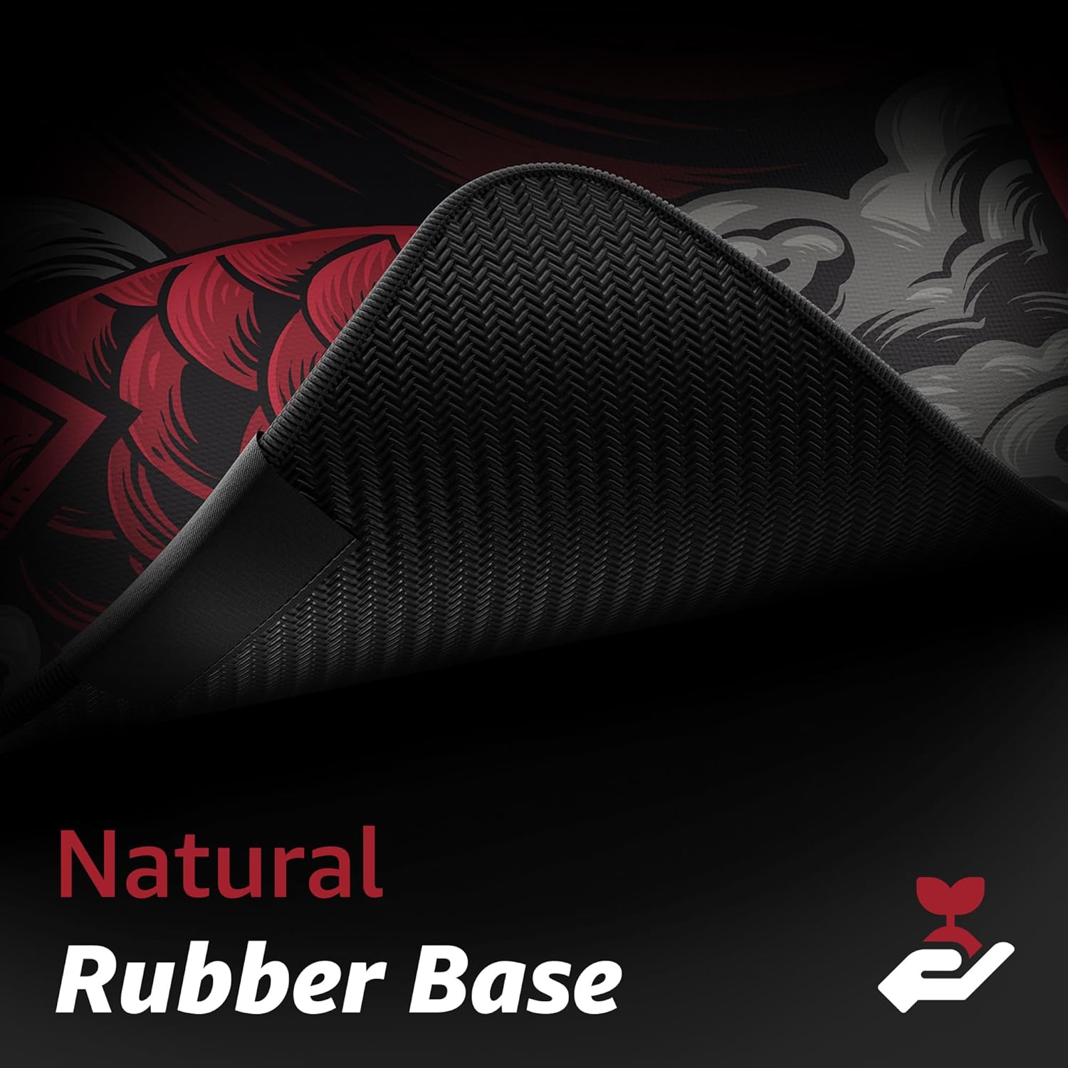 Hystar Extended Gaming Mouse Pad | XXXL 45" x 20" | 5mm Thick, Waterproof Surface, Smooth Polyester Fabric, and Natural Rubber Base | Mythic Dragon - Image 5