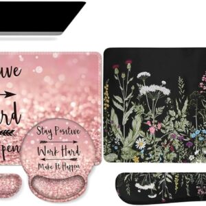 iCasso Extended Gaming Mouse Pad, Desk Mat, XXL Large Stable Rubber Base Mousepad with Stitched Edges, Keyboard Mouse Mat Desk Pad for Work, Game, Office, Home…