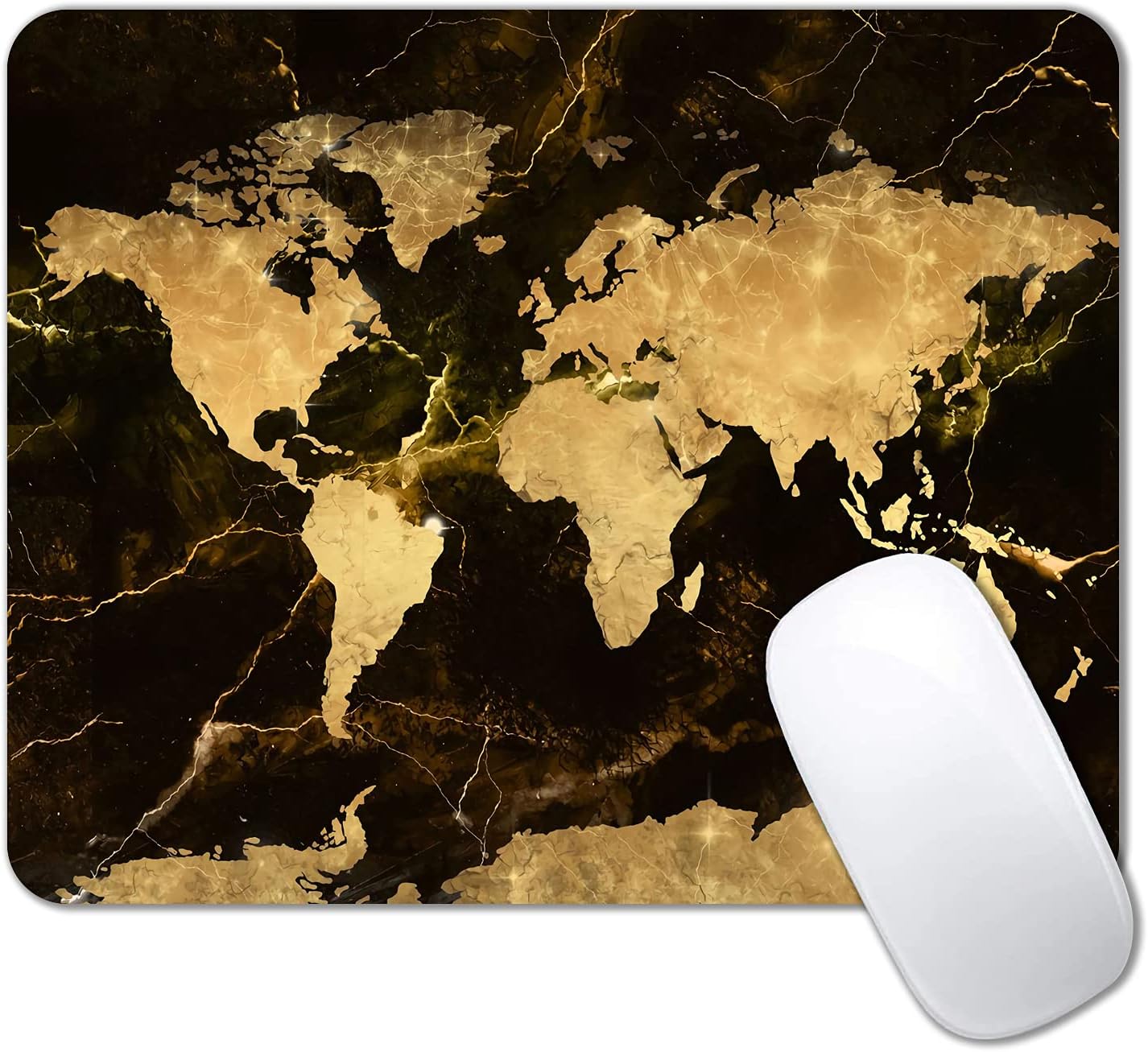 IMAYONDIA Cute Pink Flowers Mouse Pad, Cherry Blossom Mouse Pad, Serene Blossoms on Black Elegant Floral Mousepad, Japanese Minimalistic Mice pad for Computer Office Girl, 9.5 x 7.9 Inch - Image 9