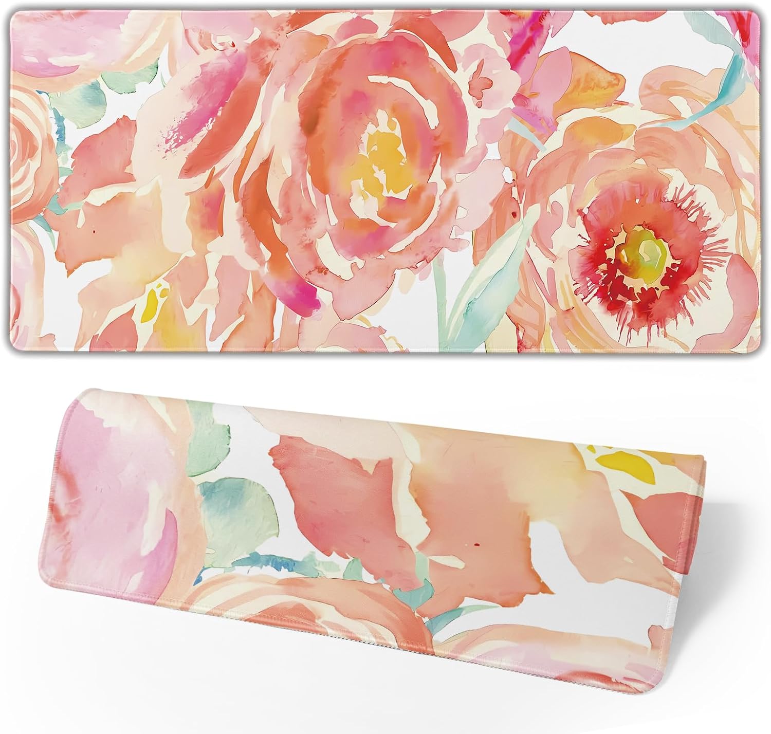 Japanese Gaming Mouse Pad Black Mouse Pad Kanagawa Large Mousepad Non-Slip Rubber Base Waterproof with Stitched Edges for Gaming Office Home, 31.5x11.8 Inch (Black Wave) - Image 10