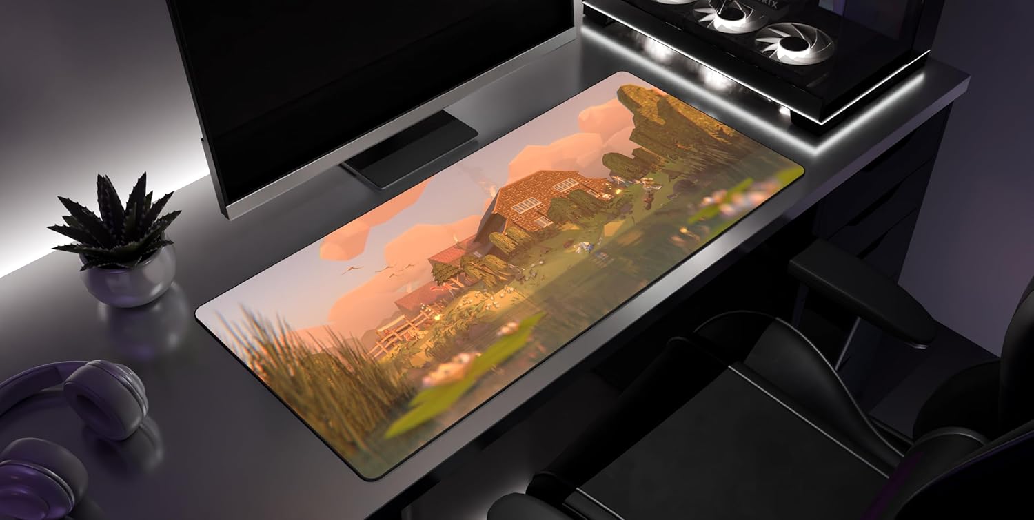 Just Chillin - Old School RuneScape Gaming Desk Mat \u2013 Large Extended Mouse & Keyboard Pad - Image 2