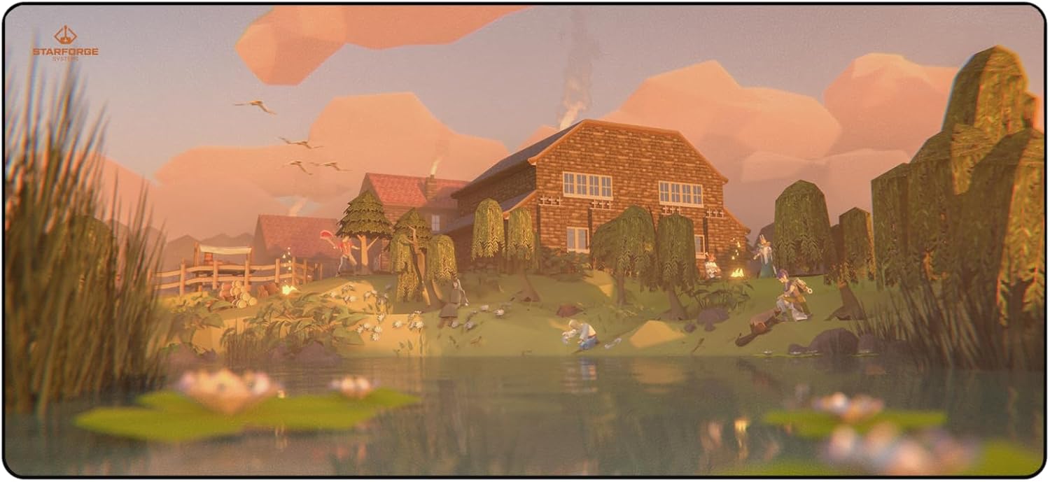 Just Chillin - Old School RuneScape Gaming Desk Mat \u2013 Large Extended Mouse & Keyboard Pad