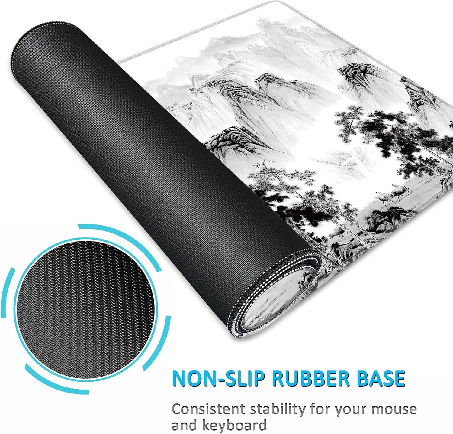 LL-COEUR Extended Non-Slip Mousepad Large Gaming Mouse Mat Long Table Desk Pad 1200 x 600 x 3 mm (Landscape) - Image 6