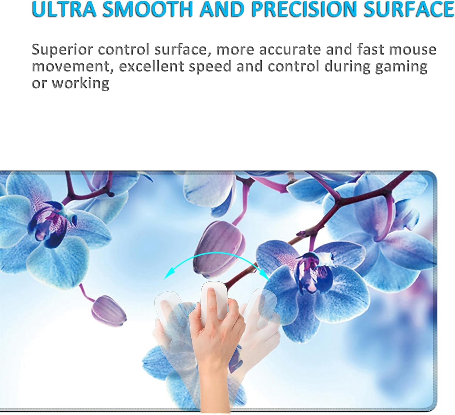 LL-COEUR Extended Office Mouse Mat Gaming Play Mat Computer Laptop Desk Pad 900x400x3mm (Colour 4) - Image 5