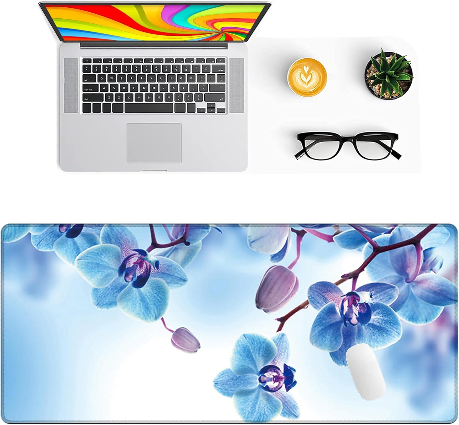 LL-COEUR Extended Office Mouse Mat Gaming Play Mat Computer Laptop Desk Pad 900x400x3mm (Colour 4) - Image 3