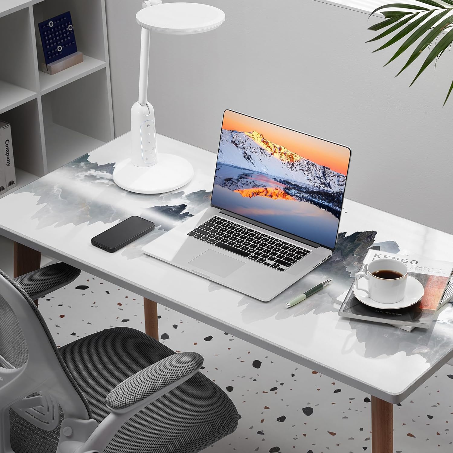 LL-COEUR Landscape Extended Mousepad 47.2x19.6x0.12inch Waterproof Keyboard Mouse Mat with Anti-Slip Rubber Base Long Desk Pad for Gamer Office Home - Image 3