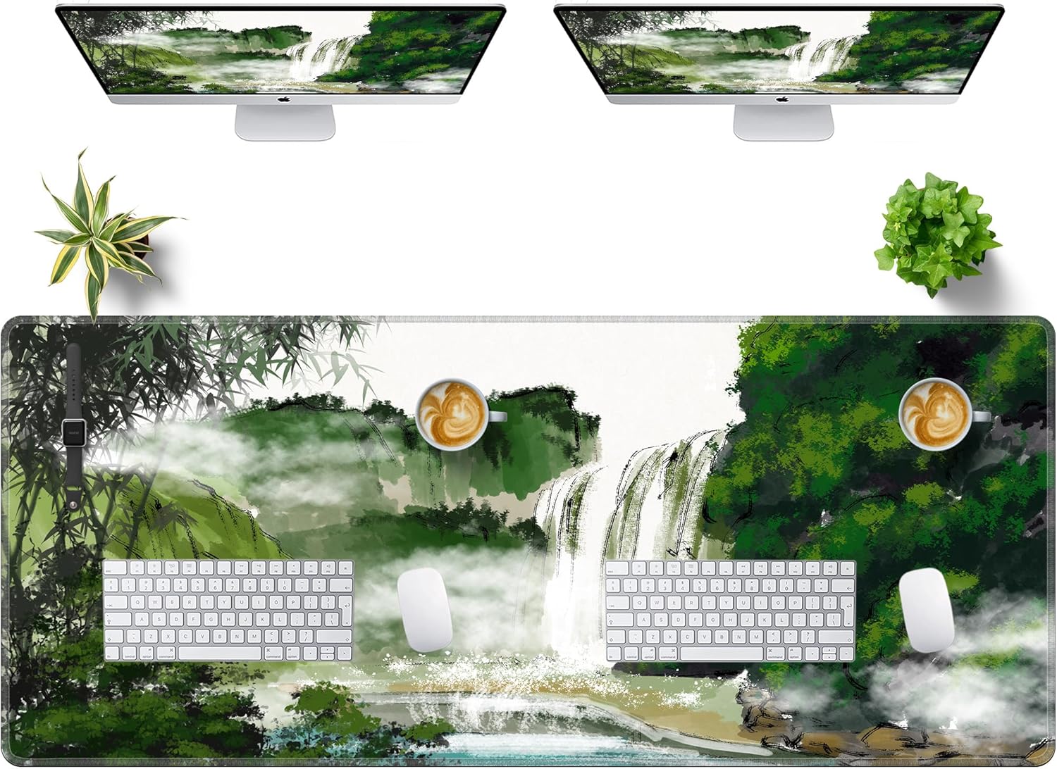 LL-COEUR Landscape Extended Mousepad 55.1"x23.6"x0.12" Waterproof Keyboard Mouse Mat with Anti-Slip Rubber Base Long Desk Pad for Gamer Office Home L - Image 8