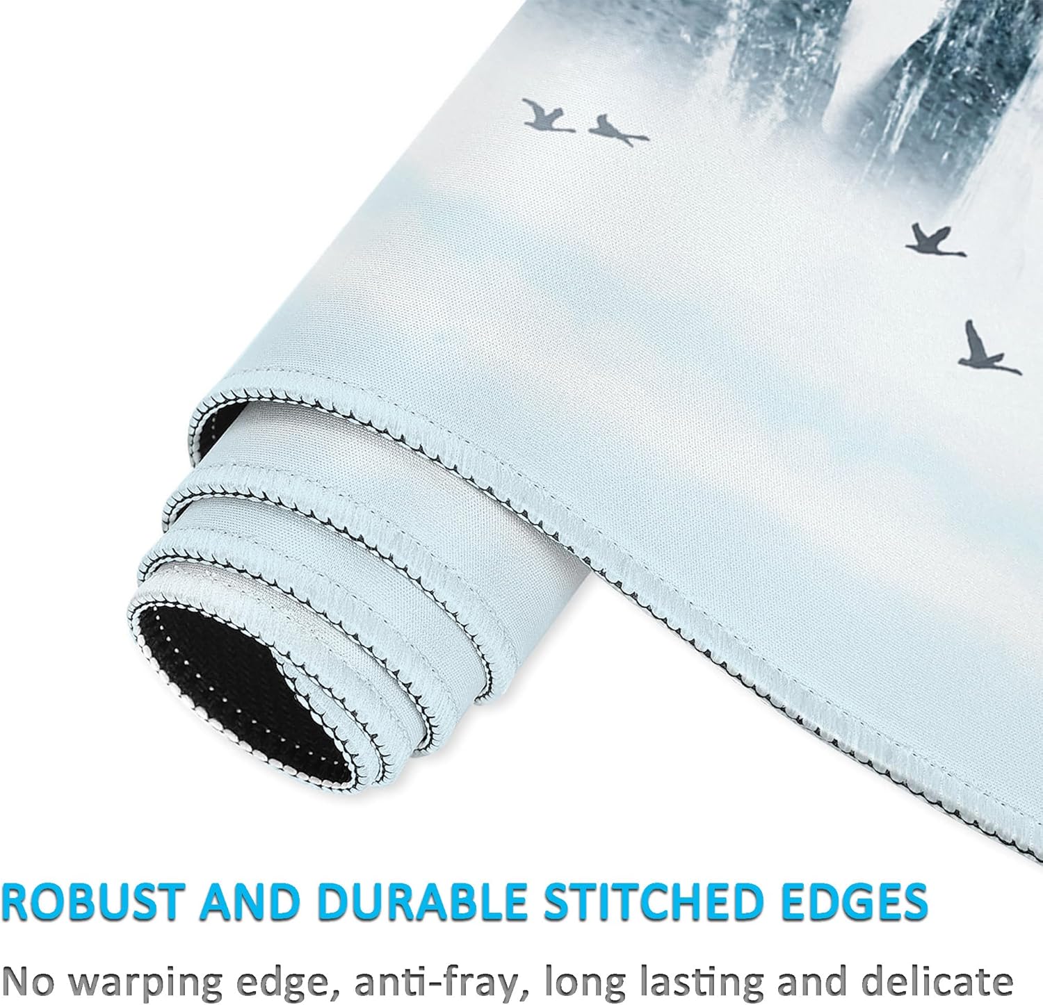 LL-COEUR Landscape Extended Mousepad 55.1"x27.5"x0.12" Waterproof Keyboard Mouse Mat with Anti-Slip Rubber Base Long Desk Pad for Gamer Office Home XXL - Image 7