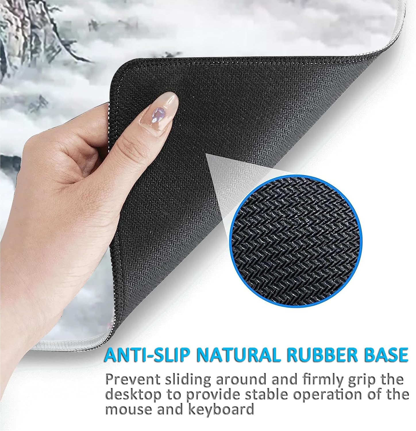 LL-COEUR XXL Computer Laptop Mouse Pad Gaming Play Mat Landscape Office Desk Mat (Colour 6, 1000 x 500 x 3 mm) - Image 6