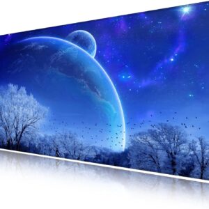 LL-COEUR XXL Computer Laptop Mouse Pad Gaming Play Mat Starry Sky Office Desk Mat (1200 x 600 x 3 mm)