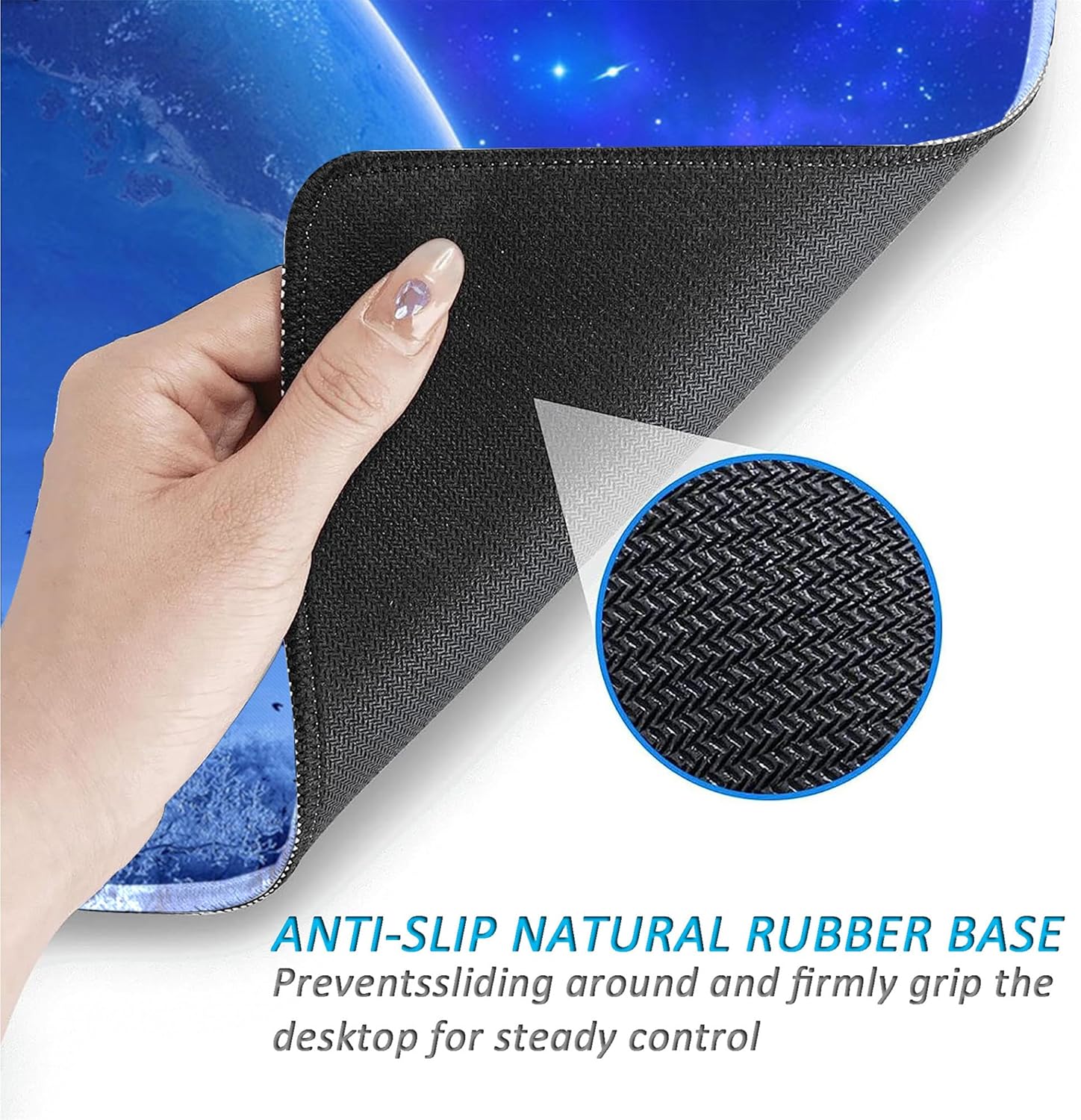LL-COEUR XXL Computer Laptop Mouse Pad Gaming Play Mat Starry Sky Office Desk Mat (1200 x 600 x 3 mm) - Image 6