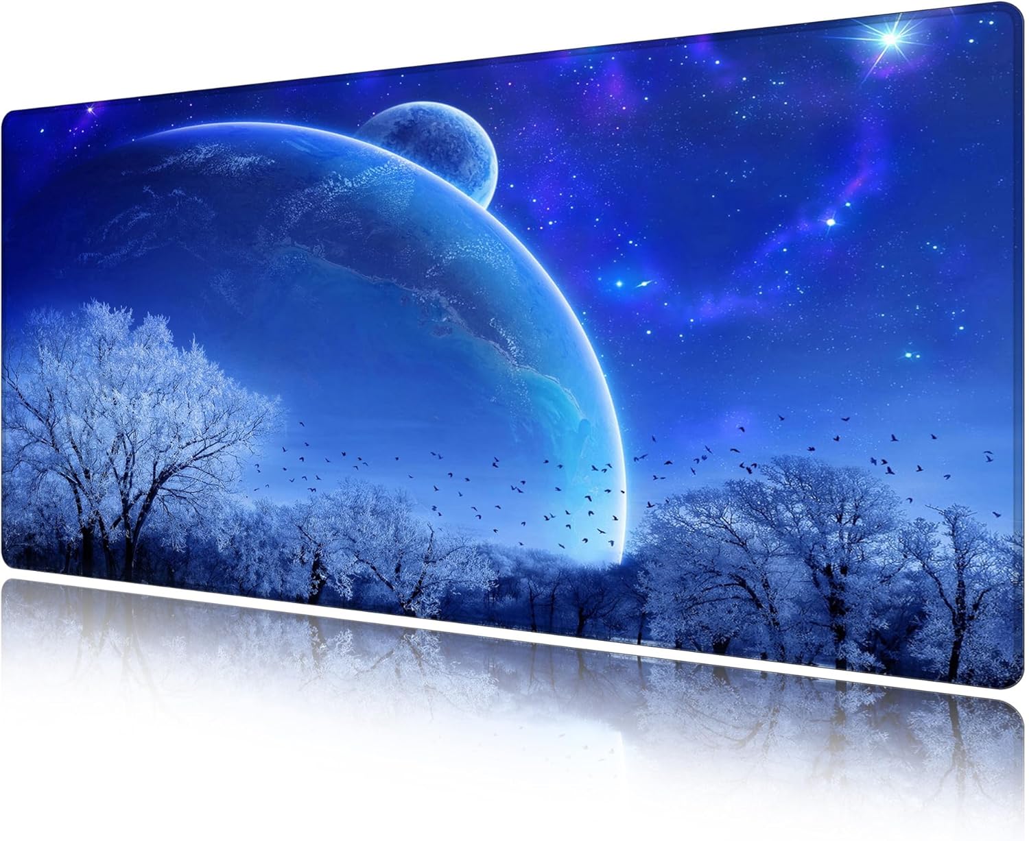 LL-COEUR XXL Computer Laptop Mouse Pad Gaming Play Mat Starry Sky Office Desk Mat (1200 x 600 x 3 mm) - Image 10