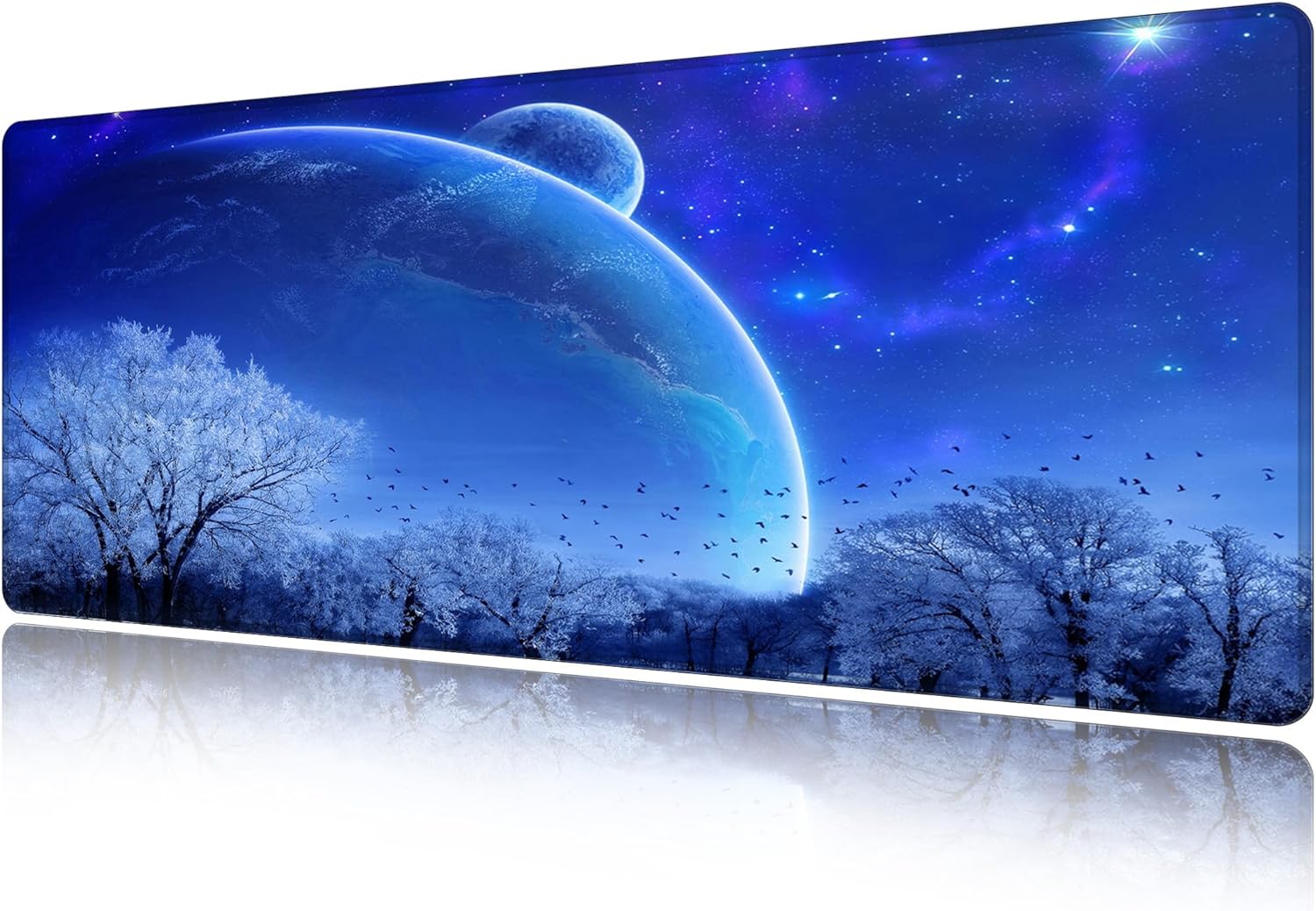 LL-COEUR XXL Computer Laptop Mouse Pad Gaming Play Mat Starry Sky Office Desk Mat (1200 x 600 x 3 mm) - Image 8